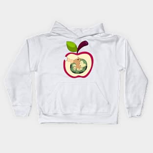 Caterpillar Sleeping Apple Kids Hoodie